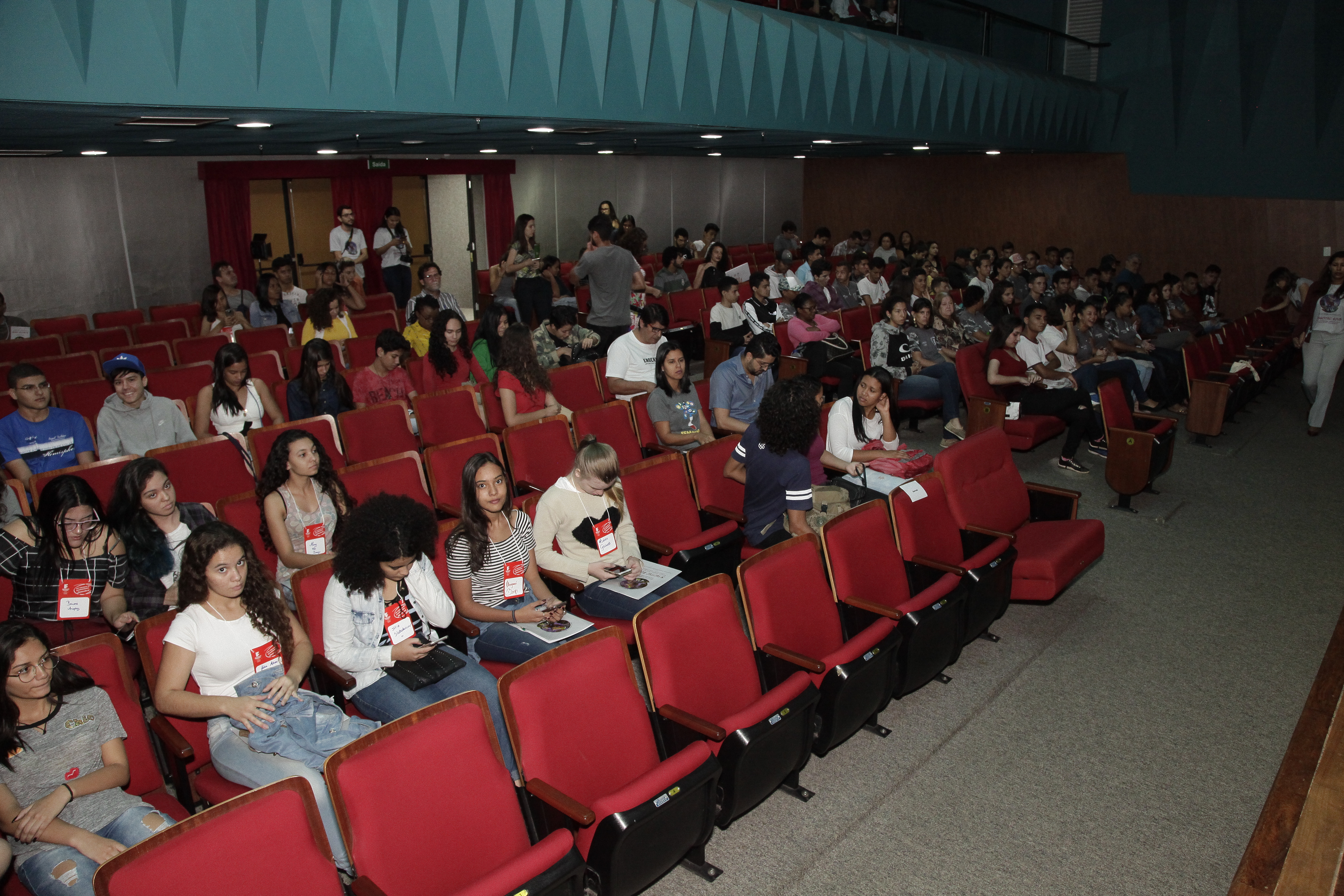 Palestra de abertura da 3ª Secitec foi realizada no Teatro do IFG - Câmpus Goiânia.