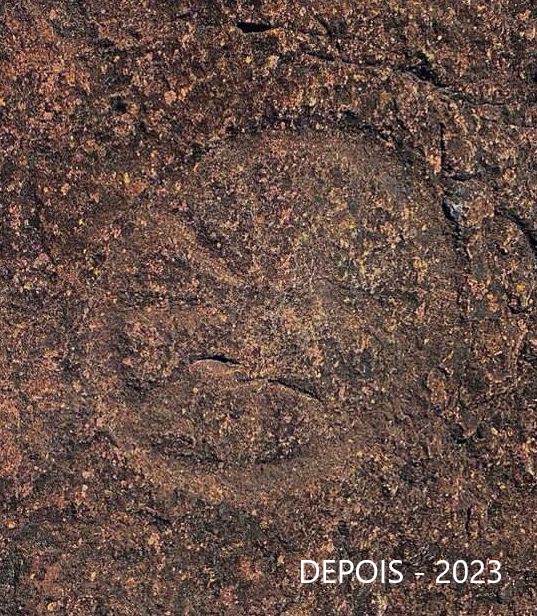 Fotografias mostram estado de conservação de representação rupestre em intervalo de cinco anos