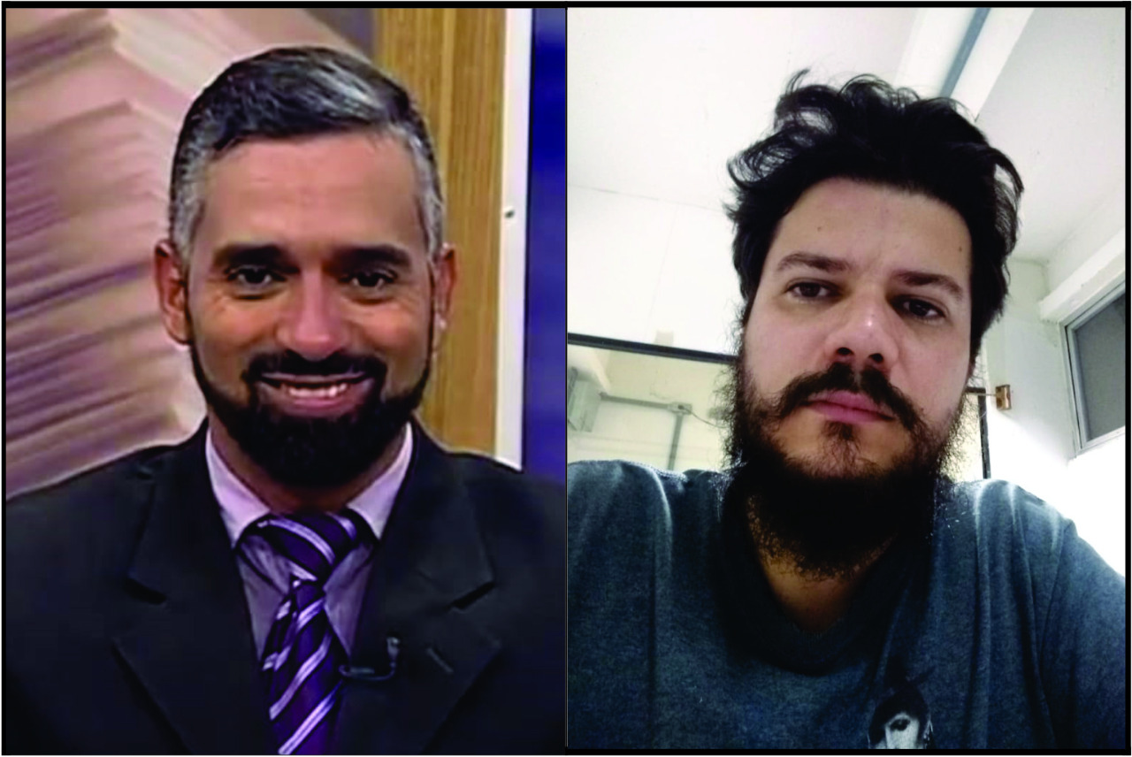 Candidatos Luciano Nunes (à esq) e Thiago Eduardo Pereira