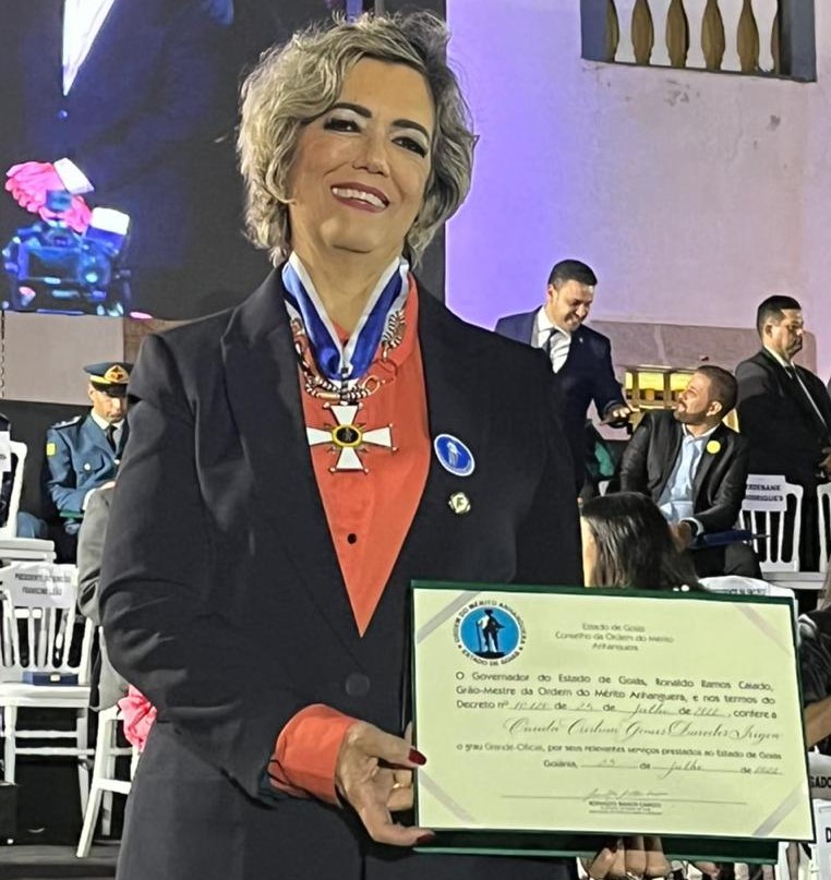 A Comenda da Ordem do Mérito Anhanguera é a mais alta condecoração concedida pelo Governo do Estado de Goiás