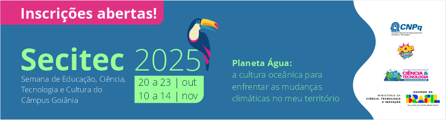 Até 14/11 - Inscrições Secitec