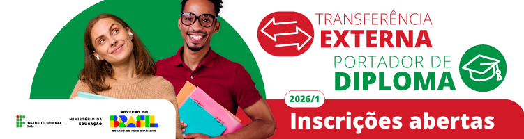até 11/1 - Portador de Diploma e Transferência Externa 2026.1