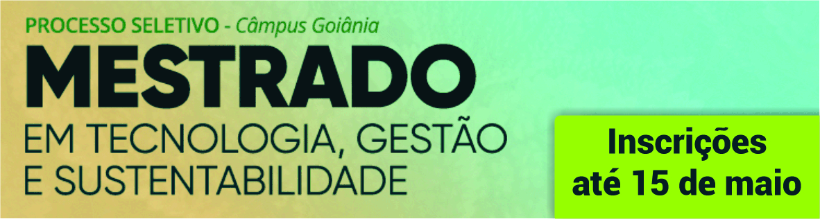 até 15/5 - Mestrado Profissional Tecnologia