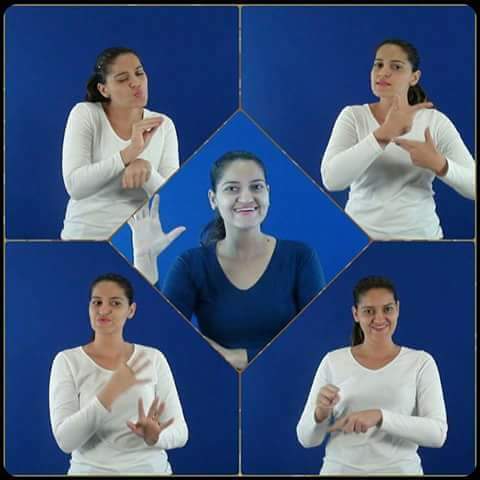 Professora Waléria de Oliveira, que é surda, e ministra a disciplina de Libras no Câmpus Goiânia. Professora Waléria de Oliveira, que é surda, e ministra a disciplina de Libras no Câmpus Goiânia.