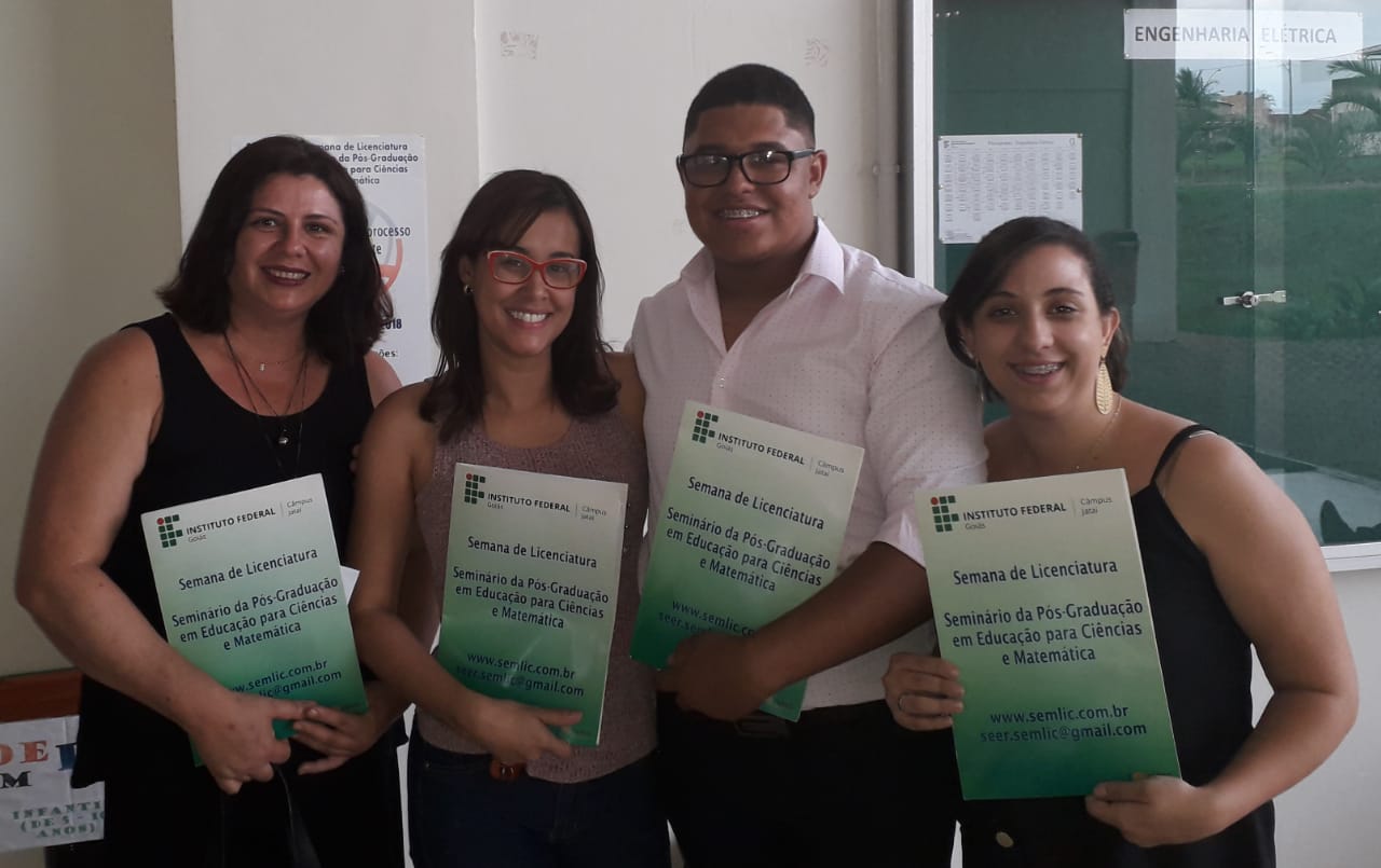 Estudantes do Câmpus Anápolis em evento realizado em Jataí