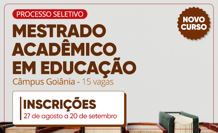 É o primeiro mestrado acadêmico do Instituto Federal de Goiás (IFG), que se soma aos mestrados profissionais já em funcionamento 