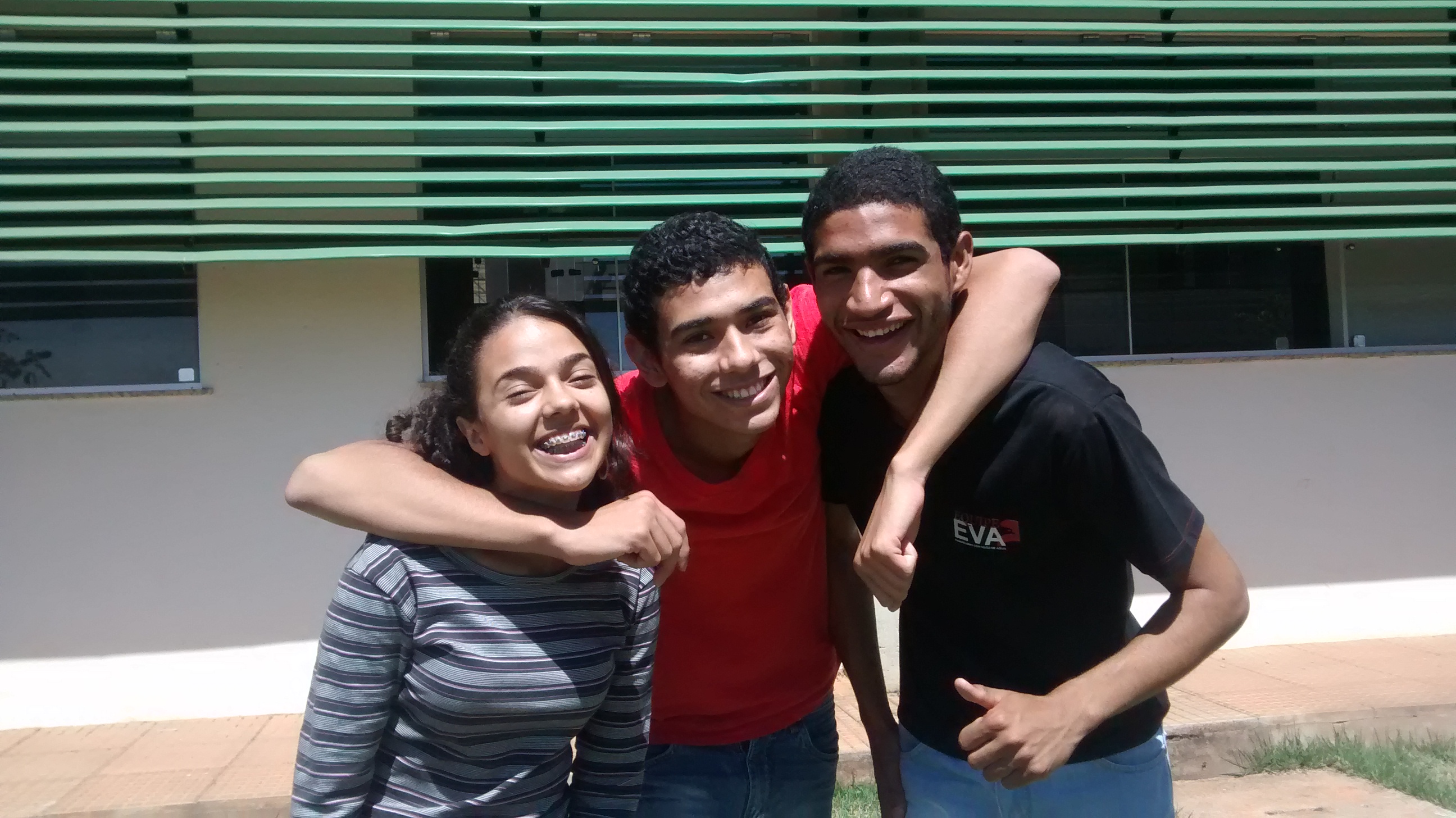 Sebastião e colegas de turma, em tempos de Ensino Médio no IFG