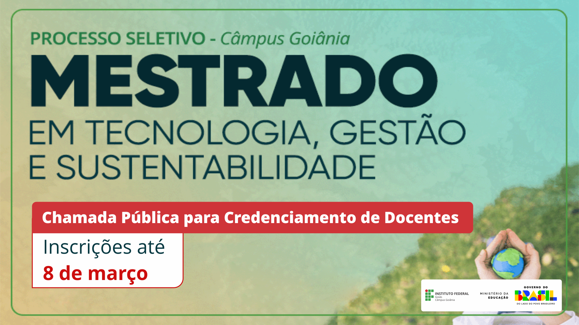 São 10 vagas, sendo 3 imediatas para docentes permanentes e 7 vagas para cadastro reserva de docentes permanentes e colaboradores,