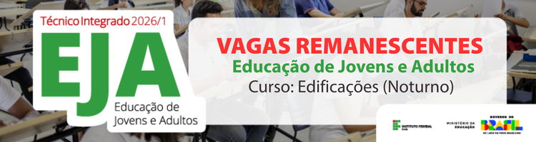 Banner Vagas Remanescentes EJA - Até 13-3