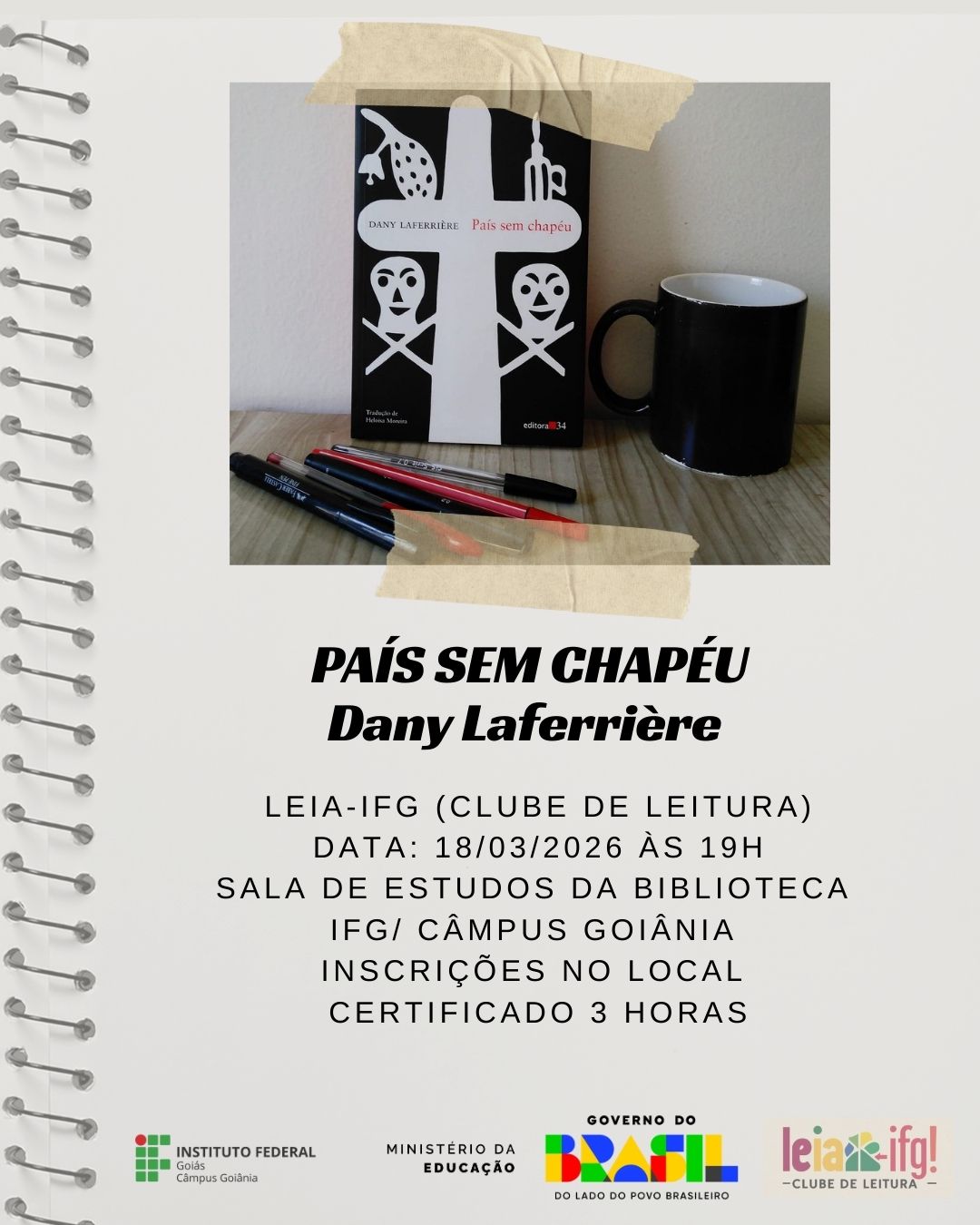     Clube de Leitura – Leia-IFG 2026: Uma viagem pela literatura contemporânea da América Latina