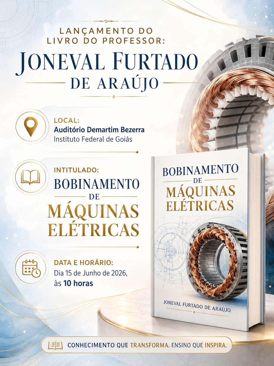  Lançamento do livro do professor aposentado da Instituição, Joneval Furtado de Araújo