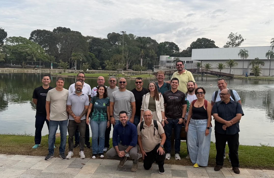Equipe organizadora em visita técnica ao Sesi Multiparque Ferreira Pacheco