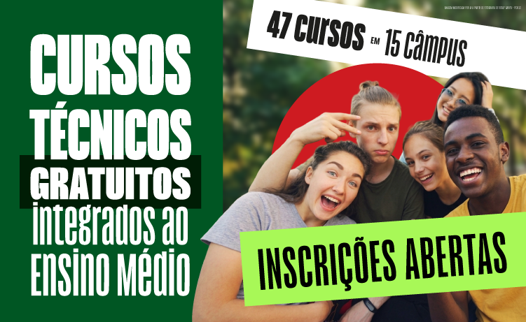 Seleção 2027 cursos técnicos integrados ao ensino médio - inscrições abertas