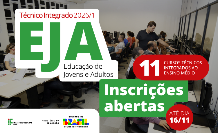 Seleção é para ingresso no primeiro semestre de 2026 e são ofertadas 368 vagas distribuídas entre 11 câmpus do IFG