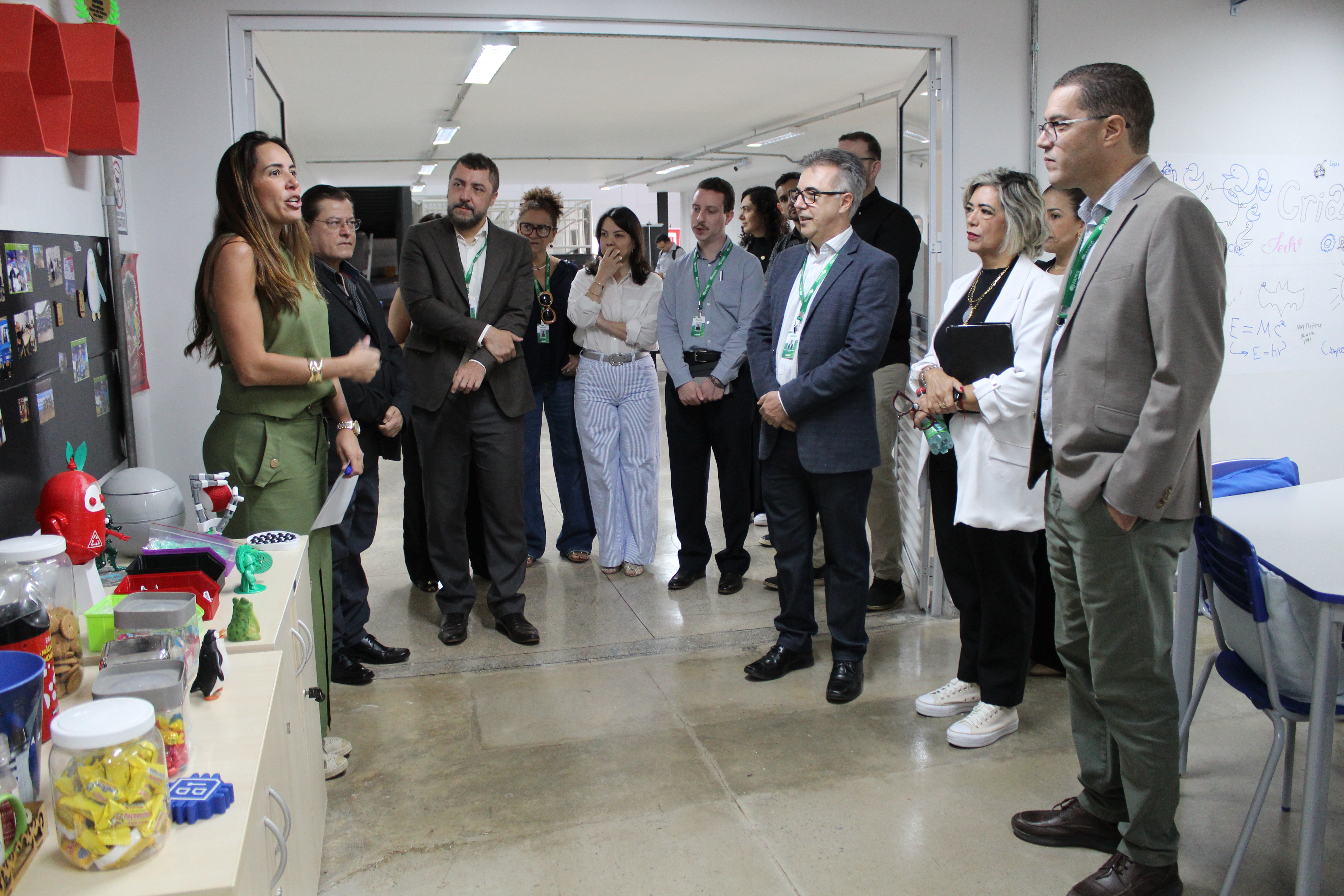 Comitiva da Fapeg foi recepcionada no Criar - Polo de Inovação