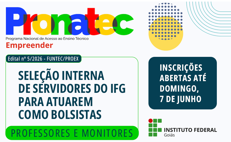 Inscrições abertas para seleção interna de servidores para atuarem no Programa Pronatec Empreendedor