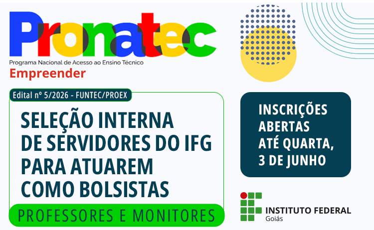 Inscrições abertas para seleção interna de servidores para atuarem no Programa Pronatec Empreendedor