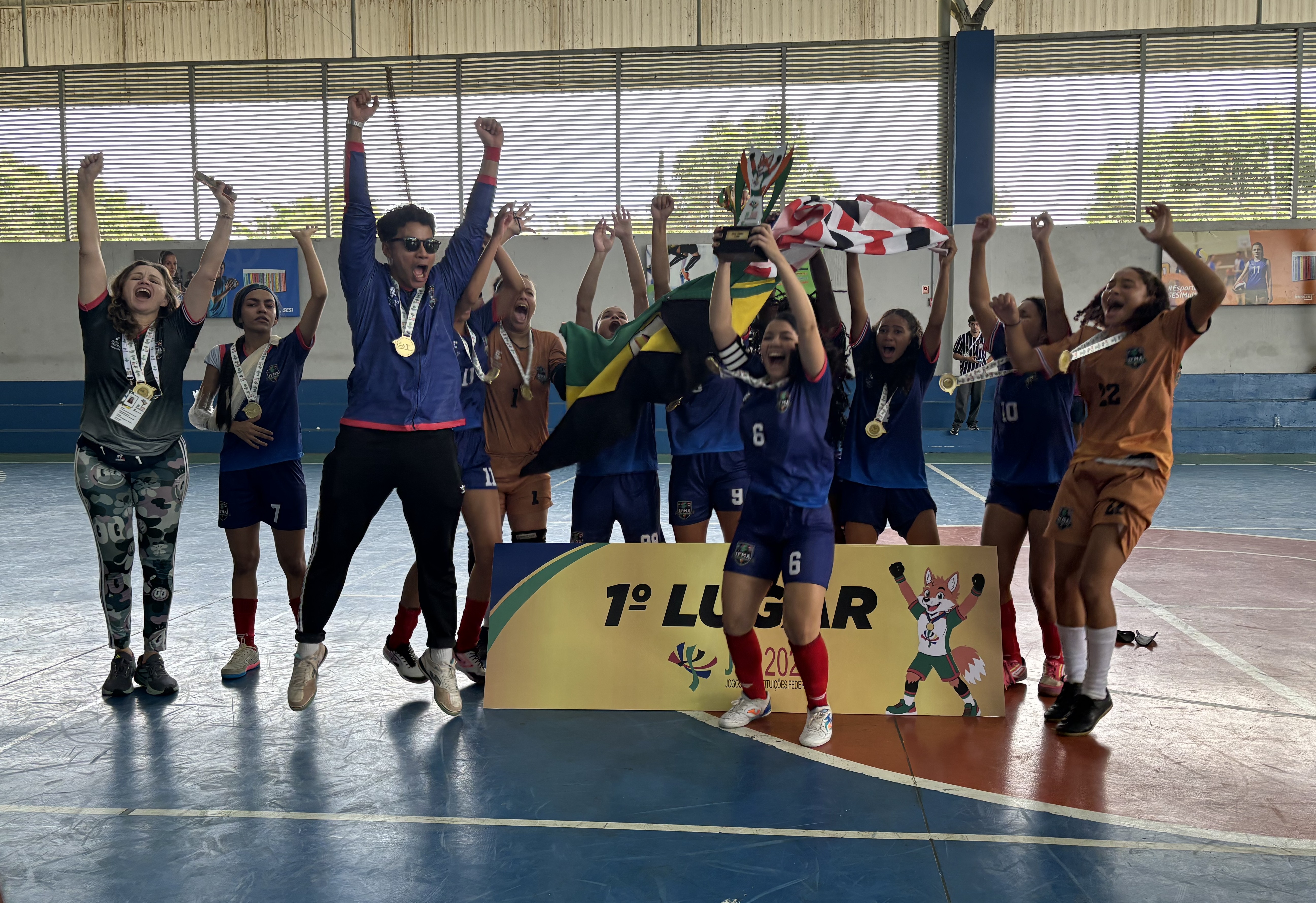 Meninas do futsal, do IFMA, ganharam invictas a competição