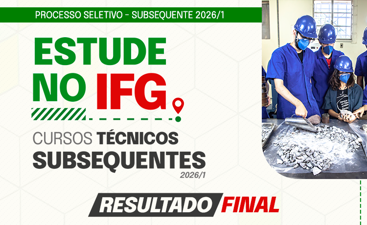 Resultado final da seleção para cursos técnicos subsequentes