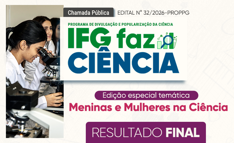 IFG Faz Ciência 2026 - resultado final divulgado